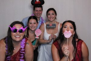 Wedding photo booth group photo